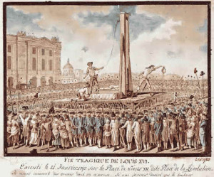 FIG. 6 Fine tragica di Luigi XVI. Stampa d’epoca